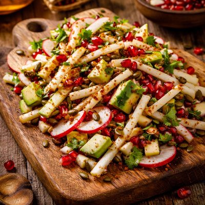 Image of Jicama Pomegranate Salad