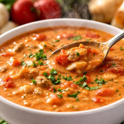 Image of Jiffy Bisque of Tomato and Clam a Pantry Recipe
