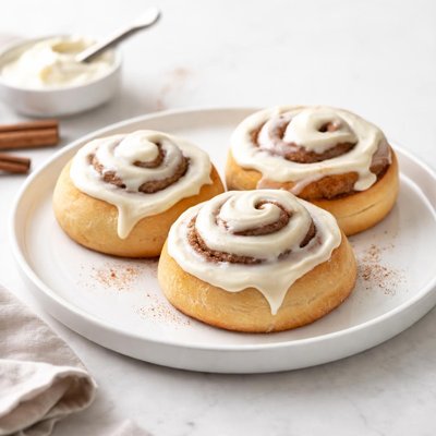 Image of Jiffy Cinnamon Rolls with Cream Cheese Frosting