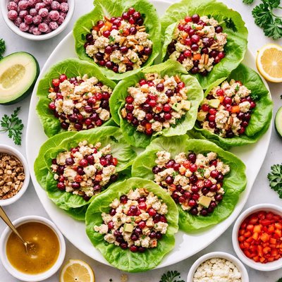 Image of Jingle Bell Cranberries on Boston Lettuce