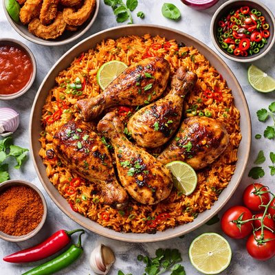 Image of Jollof Rice and Chicken