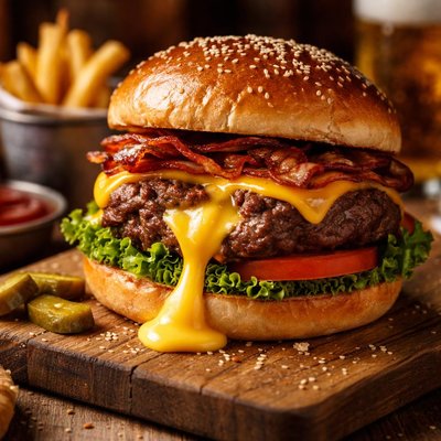 Image of Jucy Lucy Cheeseburger