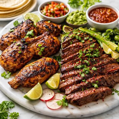 Image of Juicy and Spicy Marinade Pollo and Carne Asada