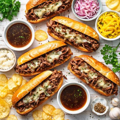Image of Juicy Slow Cook French Dip Subs