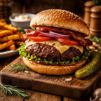 Image of Whole30 Juicy Venison Burger