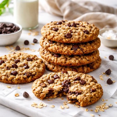 Image of Jumbo Oatmeal Chocolate Chip Cookies