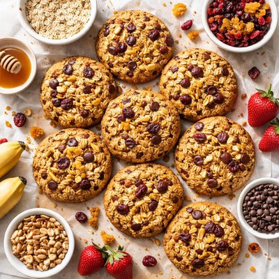 Image of Jumbo Oatmeal Granola and Fruit Cookies