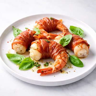 Image of Jumbo Shrimp with Prosciutto and Basil