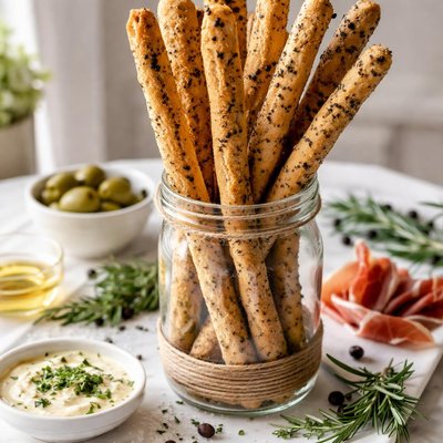 Image of Juniper Grissini Long Crispy Bread Sticks