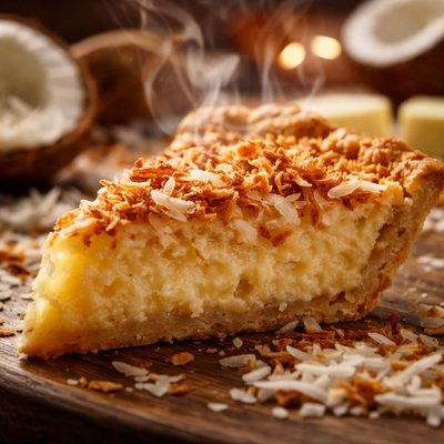 Image of K and W Buttered Coconut Pie My Created Version