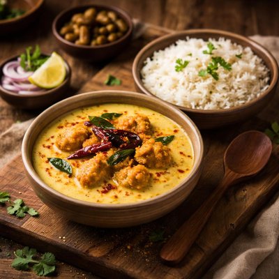 Image of Vegan Kadhi Chawal