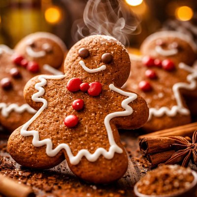 Image of Kahlua Gingerbread People with Kahlua Icing