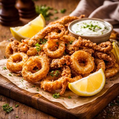 Image of Kalamarakia Tiganita Fried Squid
