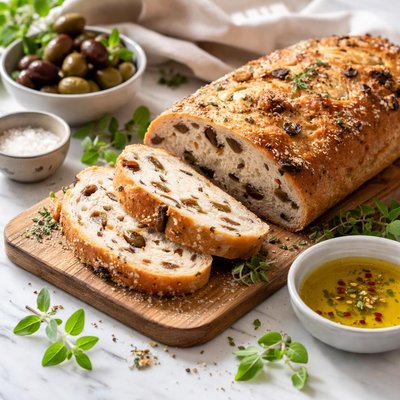 Image of Kalamata Olive Bread with Oregano