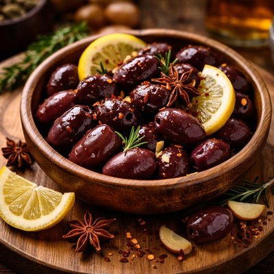 Image of Kalamata Olives with Lemon and Anisette