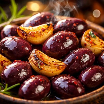 Image of Kalamata Olives with Roasted Garlic
