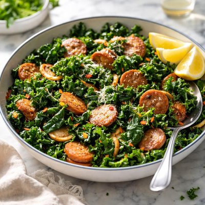 Image of Kale and Sausage Saute