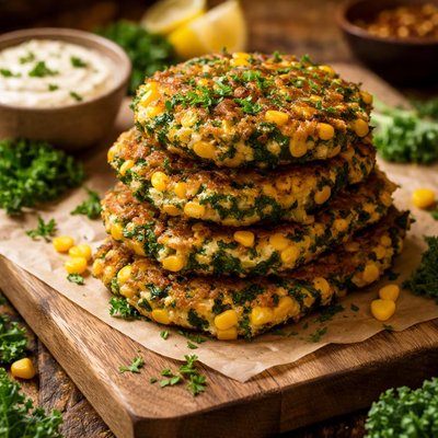 Image of Kale Corn Fritters