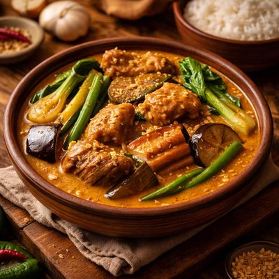 Image of Kari Kare Meat and Vegetable Stew in Peanut Sauce