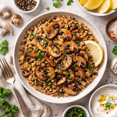 Image of Kasha and Mushrooms