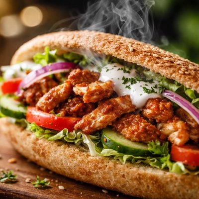 Image of Vegan Kebab Sandwich