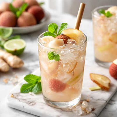 Image of Kem Trai Vai Voi Gung Lychee and Ginger Ice