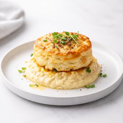 Image of Kentucky Creamy Cheddar Grits Souffle