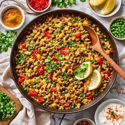 Image of Kerrieschotel Meat and Rice Dish Flavored with Curry