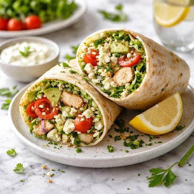 Image of Whole30 Keto Chicken Avocado Wrap