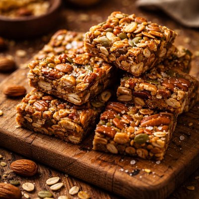 Image of Crujiente de Frutos Secos Keto de la Dieta Mediterránea