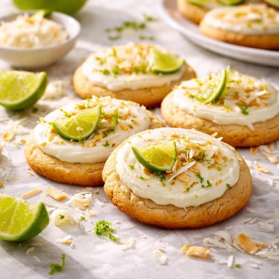Image of Key Lime and Coconut Cookies
