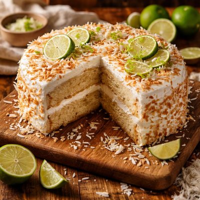 Image of Key Lime Coconut Cake