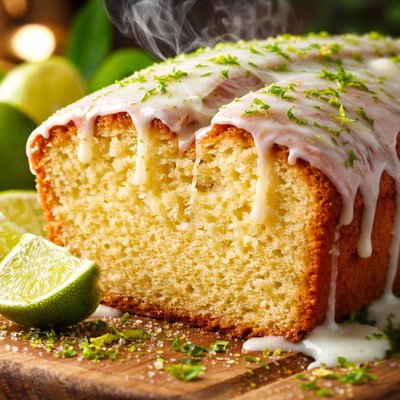 Image of Key Lime Pound Cake with Key Lime Glaze