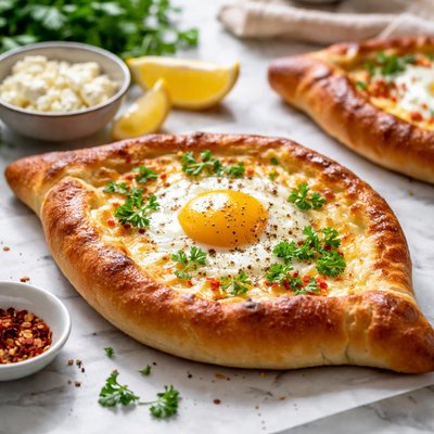 Image of Khachapuri Georgian Cheese Bread
