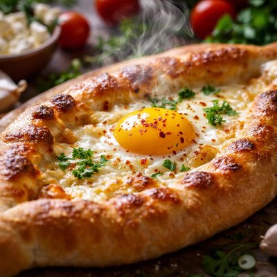 Image of Khachapuri Georgian Feast Bread