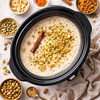 Image of Kheer Indian Rice Pudding Slow Cooker