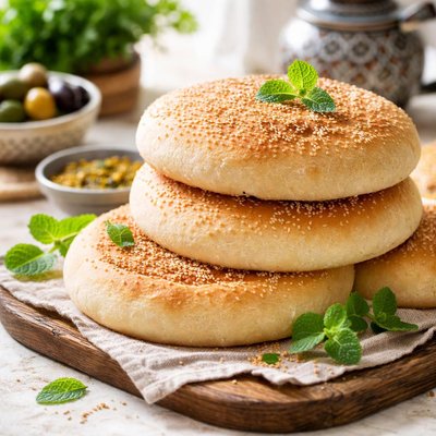 Image of Khubz Maghrebi Moroccan Bread