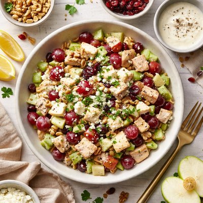 Image of Kicked Up and Lightened Waldorf Salad for Two