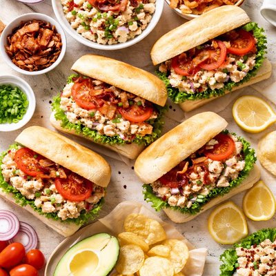 Image of Kicked Up Chicken Salad Sandwiches