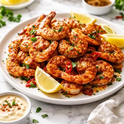 Image of Kickin Cajun Spicy Grilled Shrimp