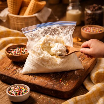 Image of Kid Friendly Activity Ice Cream in a Baggie