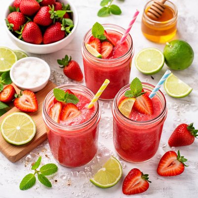 Image of Kid Friendly Strawberry Daiquiris