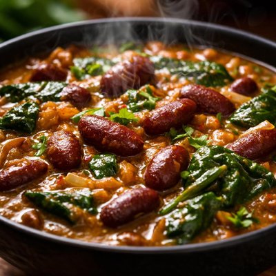 Image of Kidney Bean and Spinach Curry