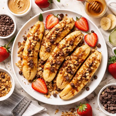 Image of Kids Favorite Honey Baked Bananas