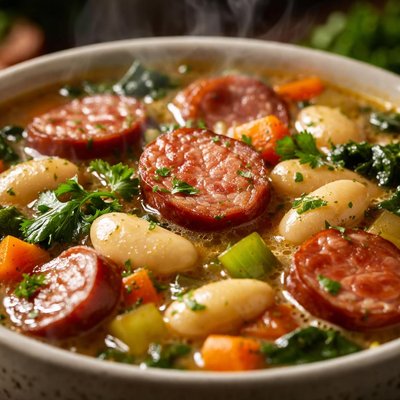 Image of Kielbasa and Butter Bean Soup