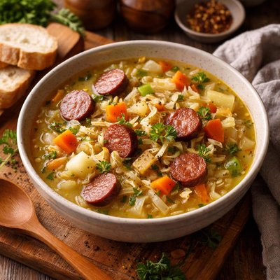 Image of Kielbasa Cabbage Soup South Beach Friendly
