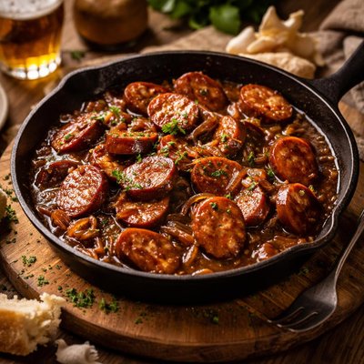 Image of Kielbasa in Beer Sauce