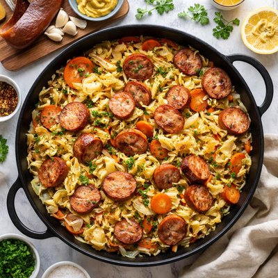 Image of Kielbasa Y Kapusta Kielbasa and Cabbage