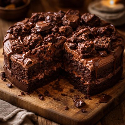 Image of Killer Chocolate Brownie Cake Original Author David Beale