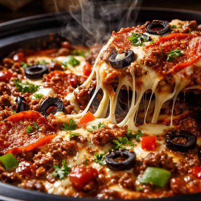 Image of Killer Crock Pot Pizza Venison Optional